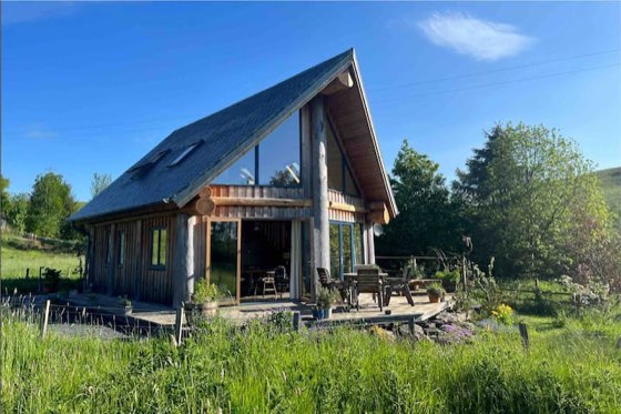 Luxurious eco lodge, a cabin in Scottish Borders, Scotland