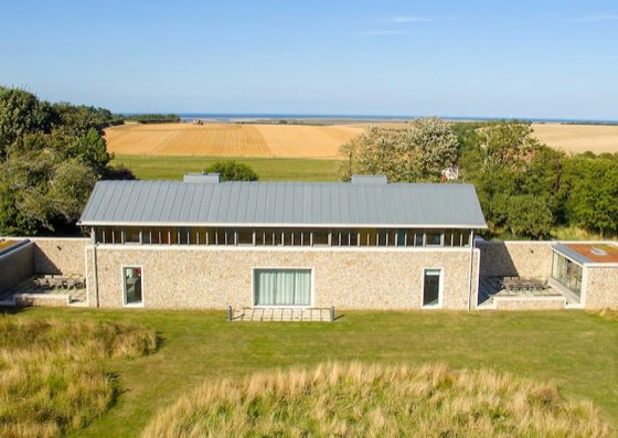 Barn, mid-century modern design, a barn in Cockthorpe, Norfolk