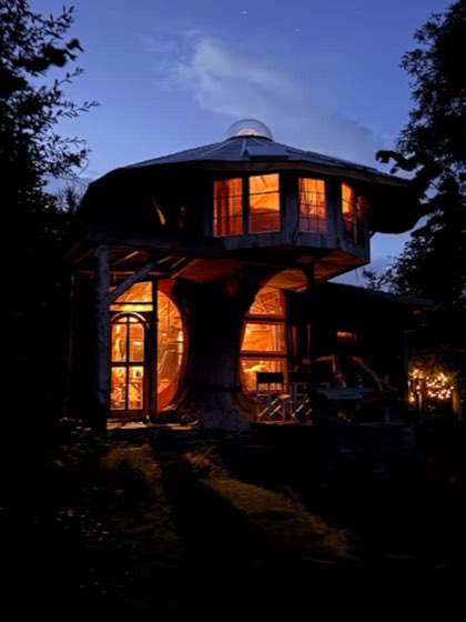 Phoenix Tree, off-grid treehouse and hot tub, a treehouse in Walterstone, England